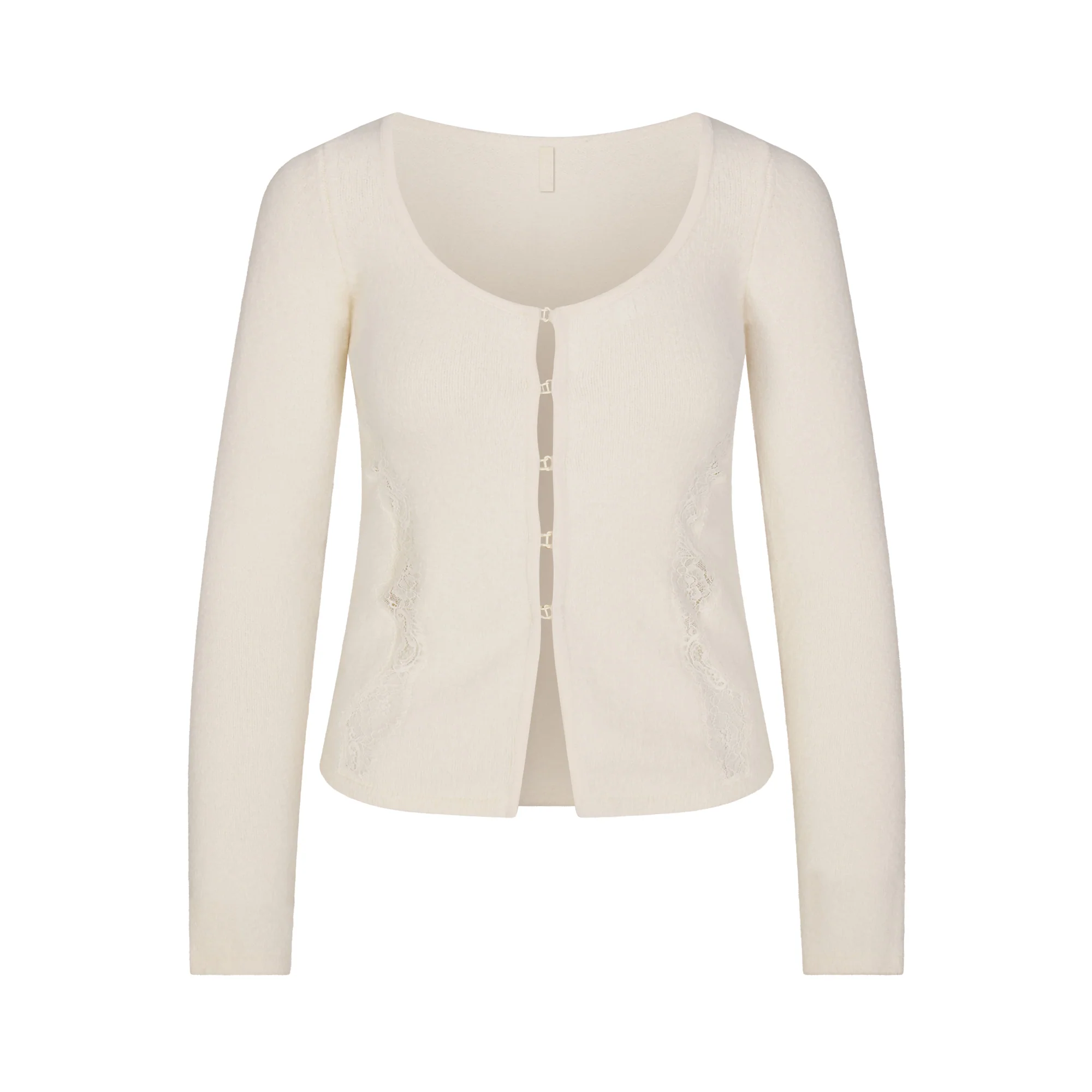 LACE KNIT LONG SLEEVE CARDIGAN | SUGAR