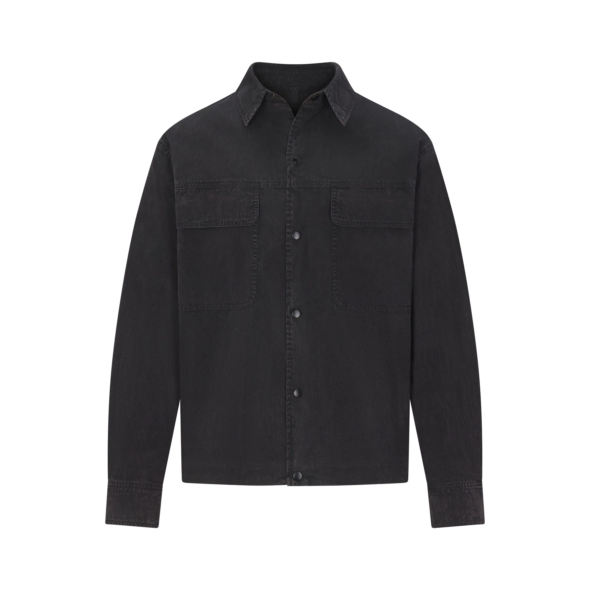 WOVEN MENS RELAXED SHIRT | ONYX