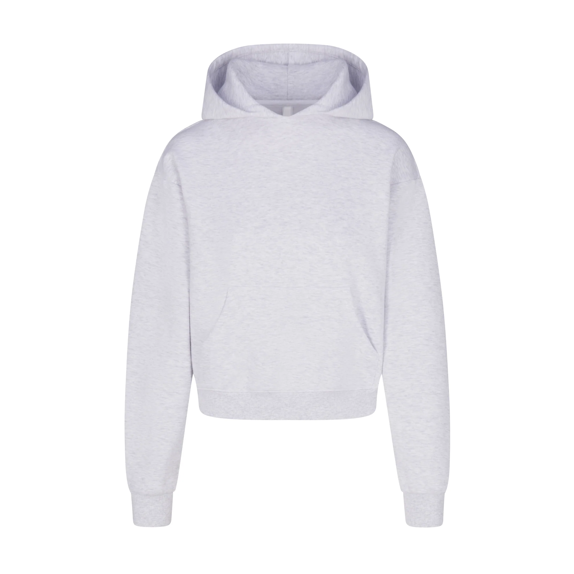 COTTON FLEECE HOODIE | LIGHT HEATHER GREY