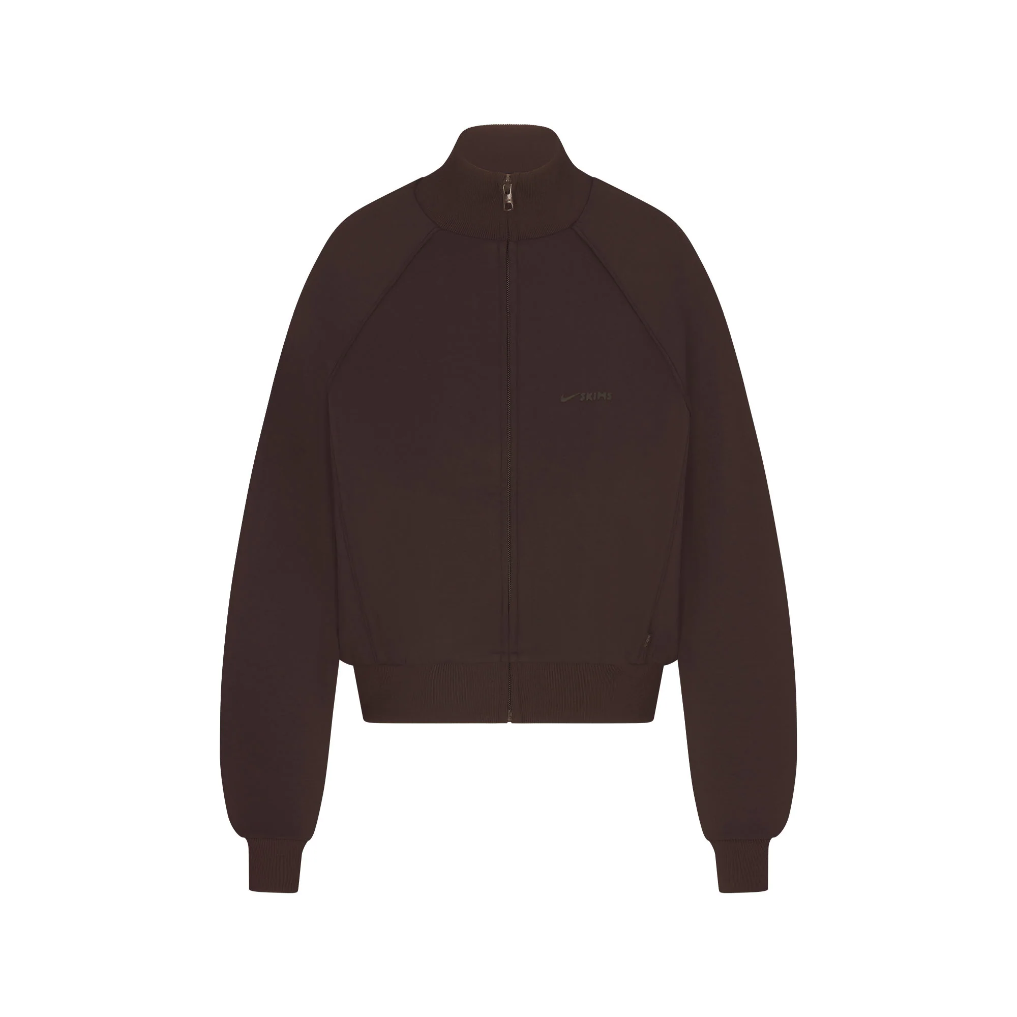 NikeSKIMS MATTE TRICOT TRACK JACKET | DARK ROAST