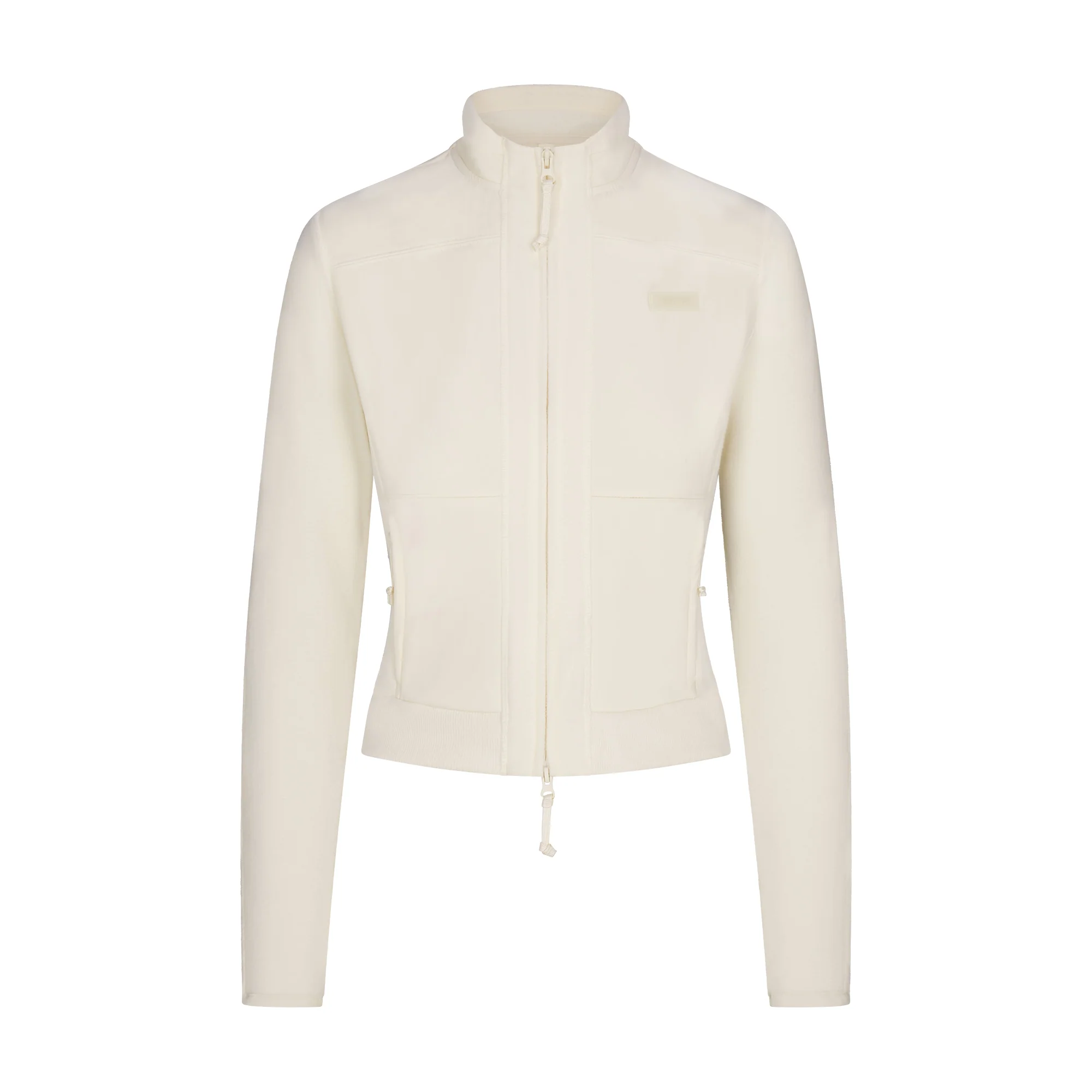OUTDOOR FLEECE FITTED JACKET | ECRU