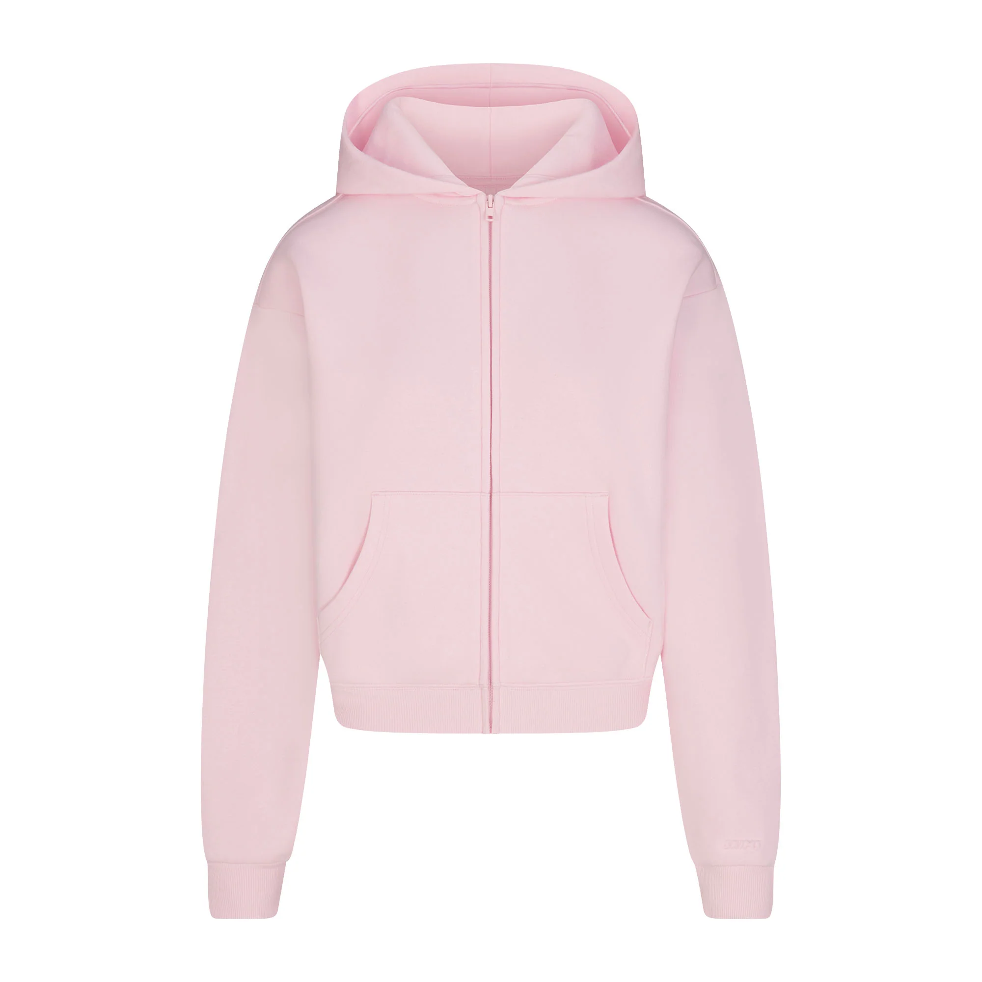 COTTON FLEECE ZIP UP HOODIE | CHERRY BLOSSOM