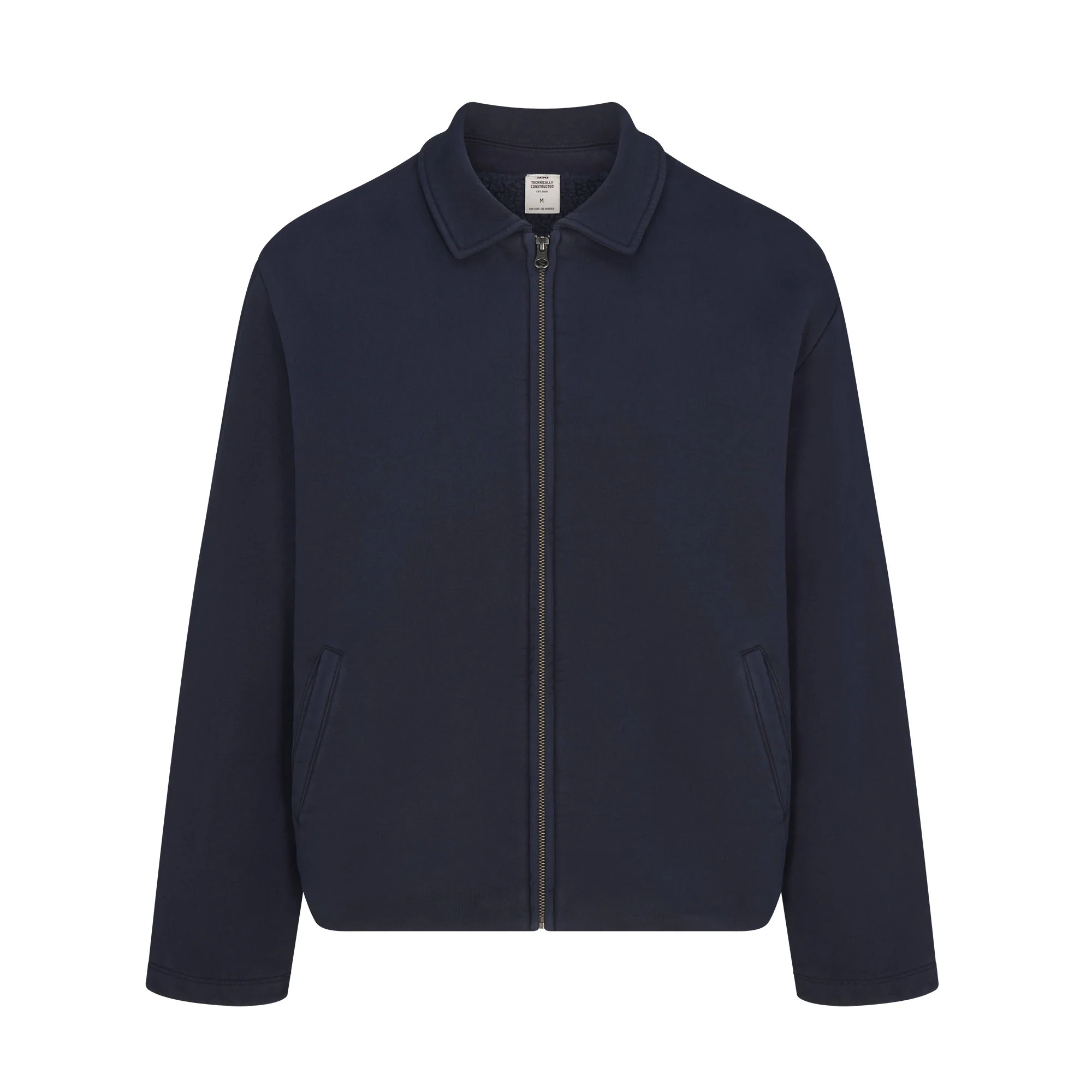 HEAVYWEIGHT FLEECE MENS SHERPA-LINED ZIP UP JACKET | NAVY