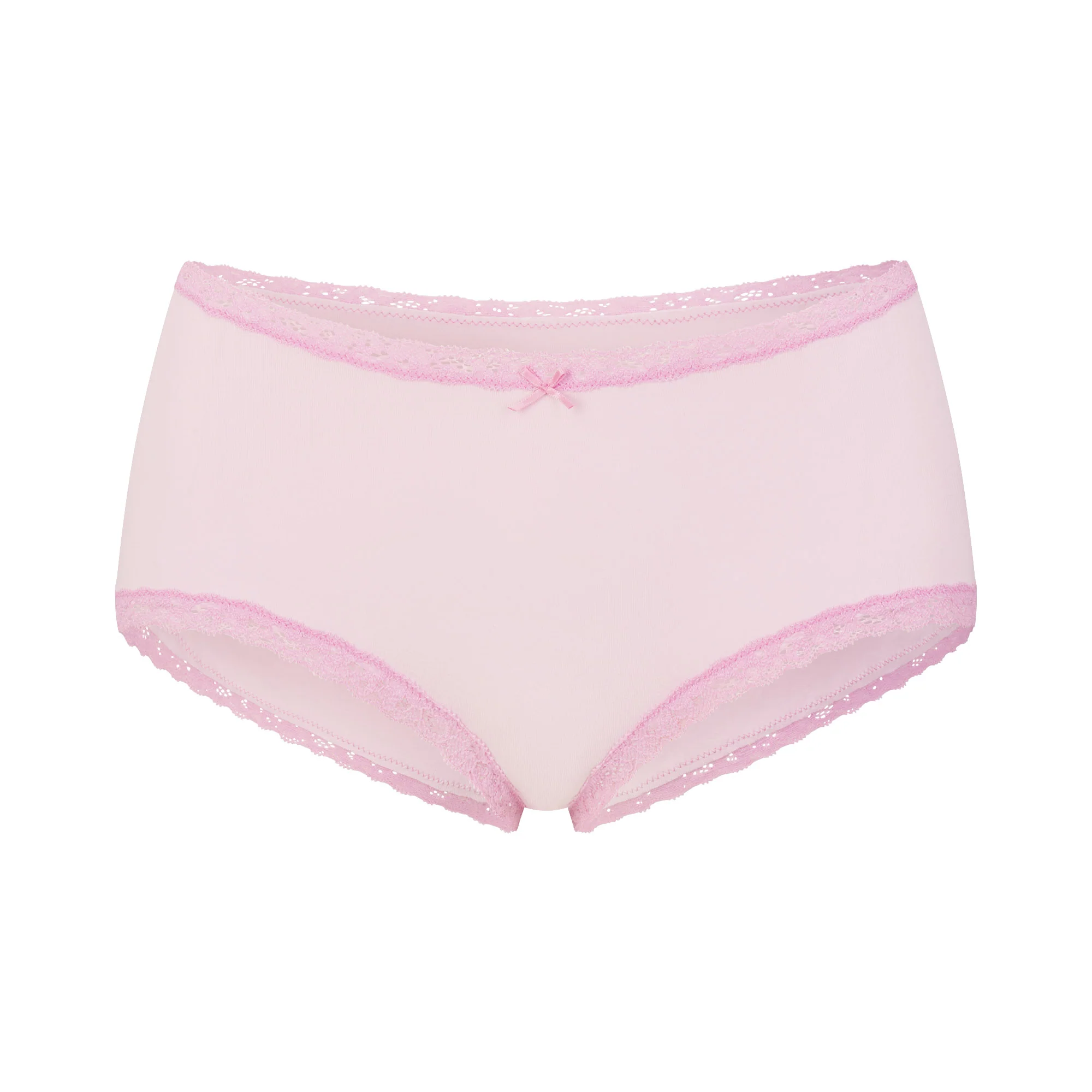 LIGHTWEIGHT COTTON LACE BOY SHORT | CHERRY BLOSSOM