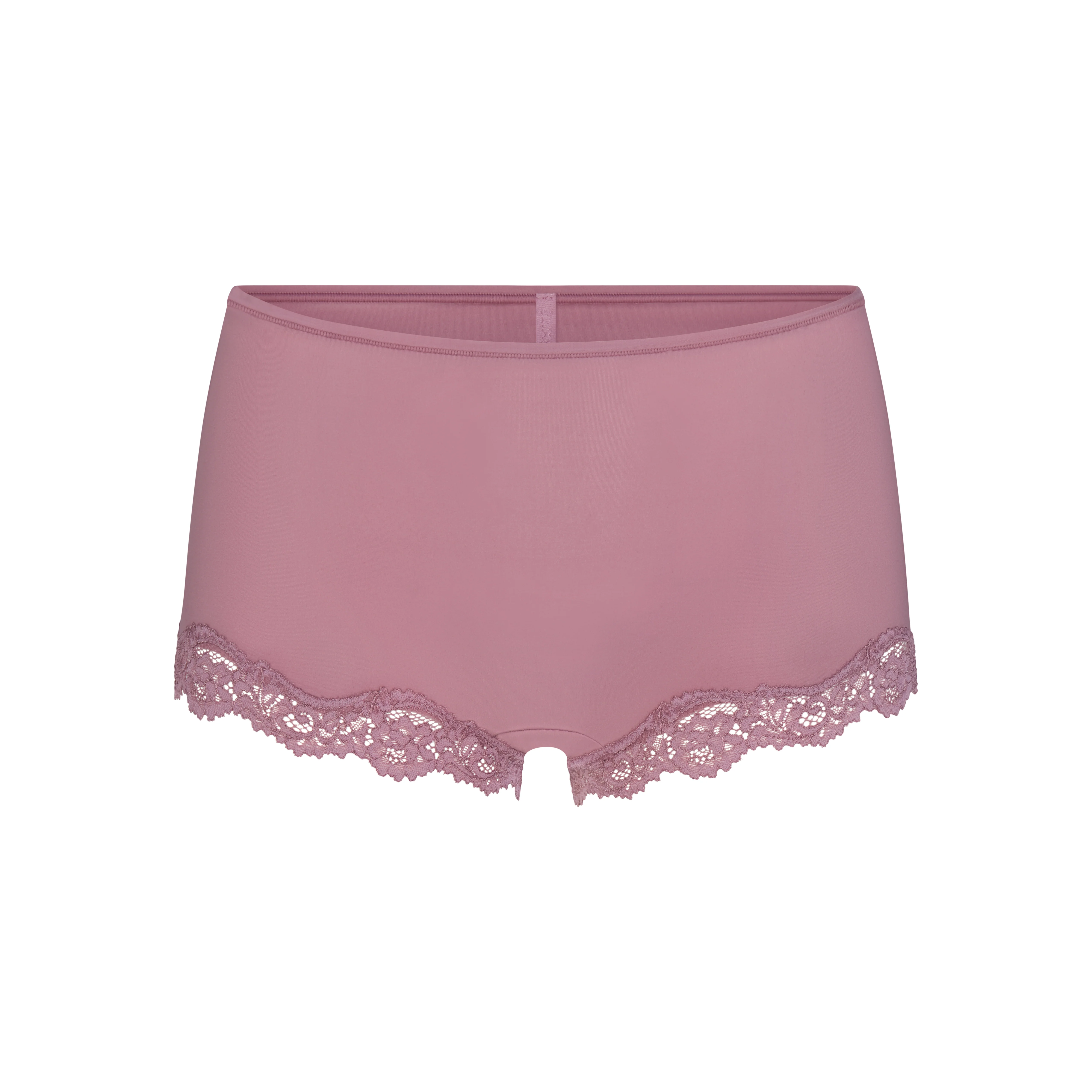 FITS EVERYBODY LACE BOY SHORT | MUTED MAUVE