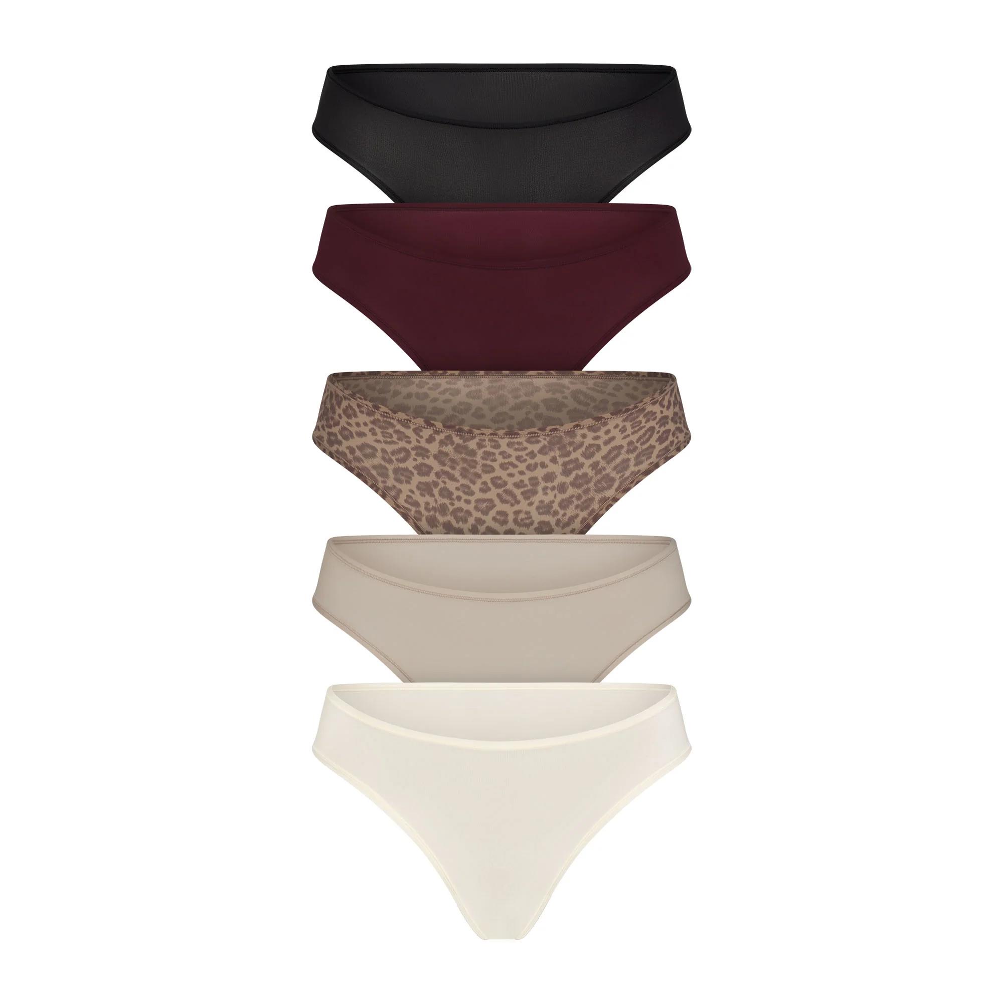 FITS EVERYBODY THONG 5-PACK | DESERT LEOPARD MULTI
