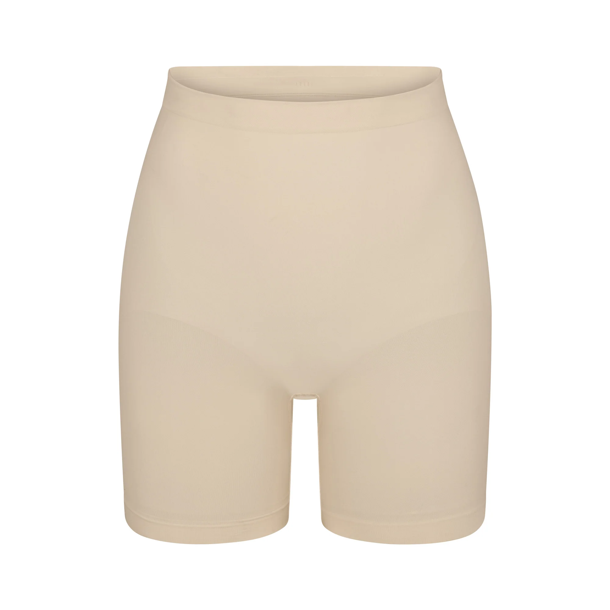 SEAMLESS SCULPT MID THIGH SHORT | SAND