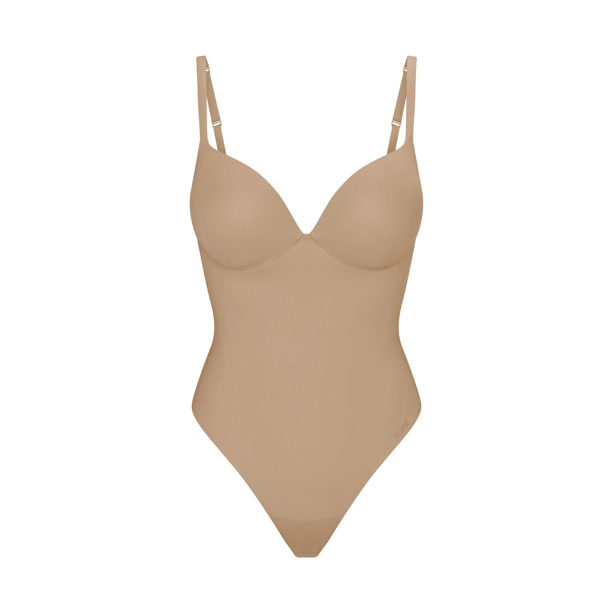 SKIMS ULTIMATE BODY PUSH-UP THONG BODYSUIT | CLAY