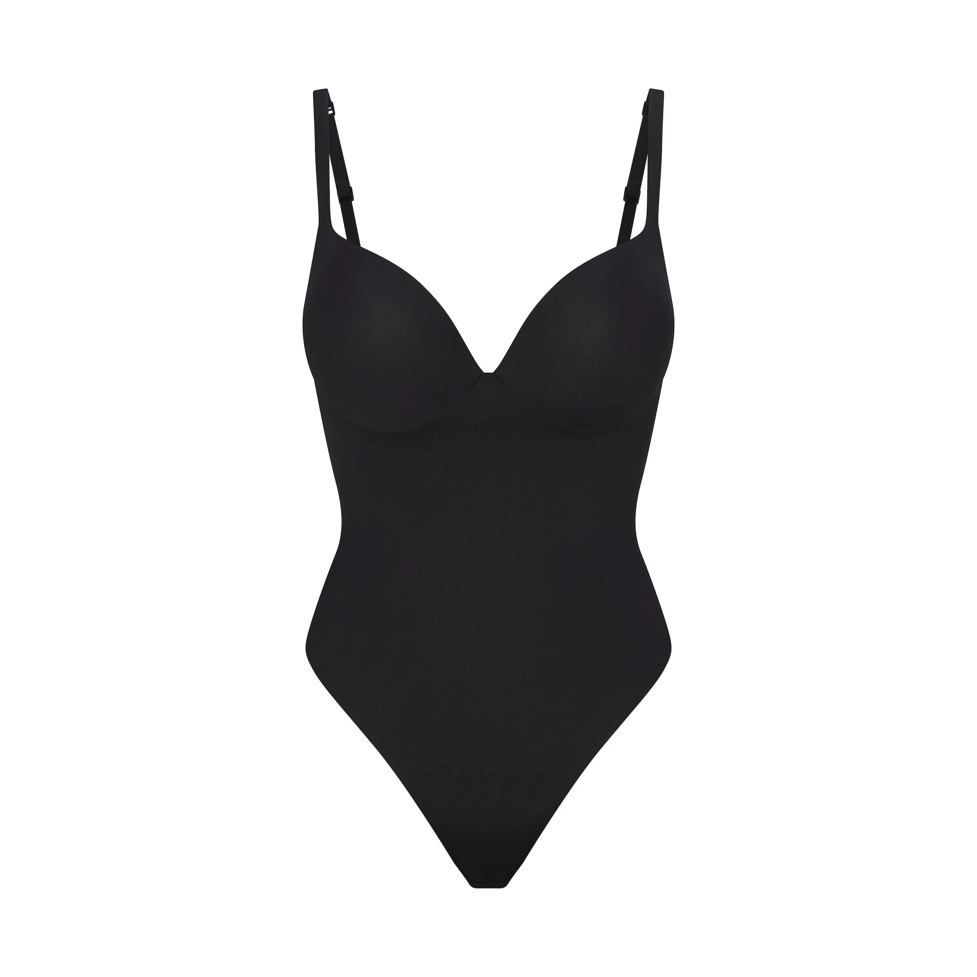 SKIMS ULTIMATE BODY PUSH-UP THONG BODYSUIT | ONYX