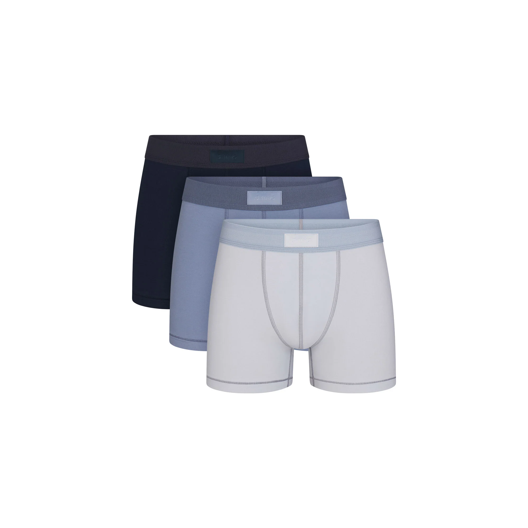SKIMS COTTON MENS 3" BOXER BRIEF 3-PACK | NIMBUS MULTI