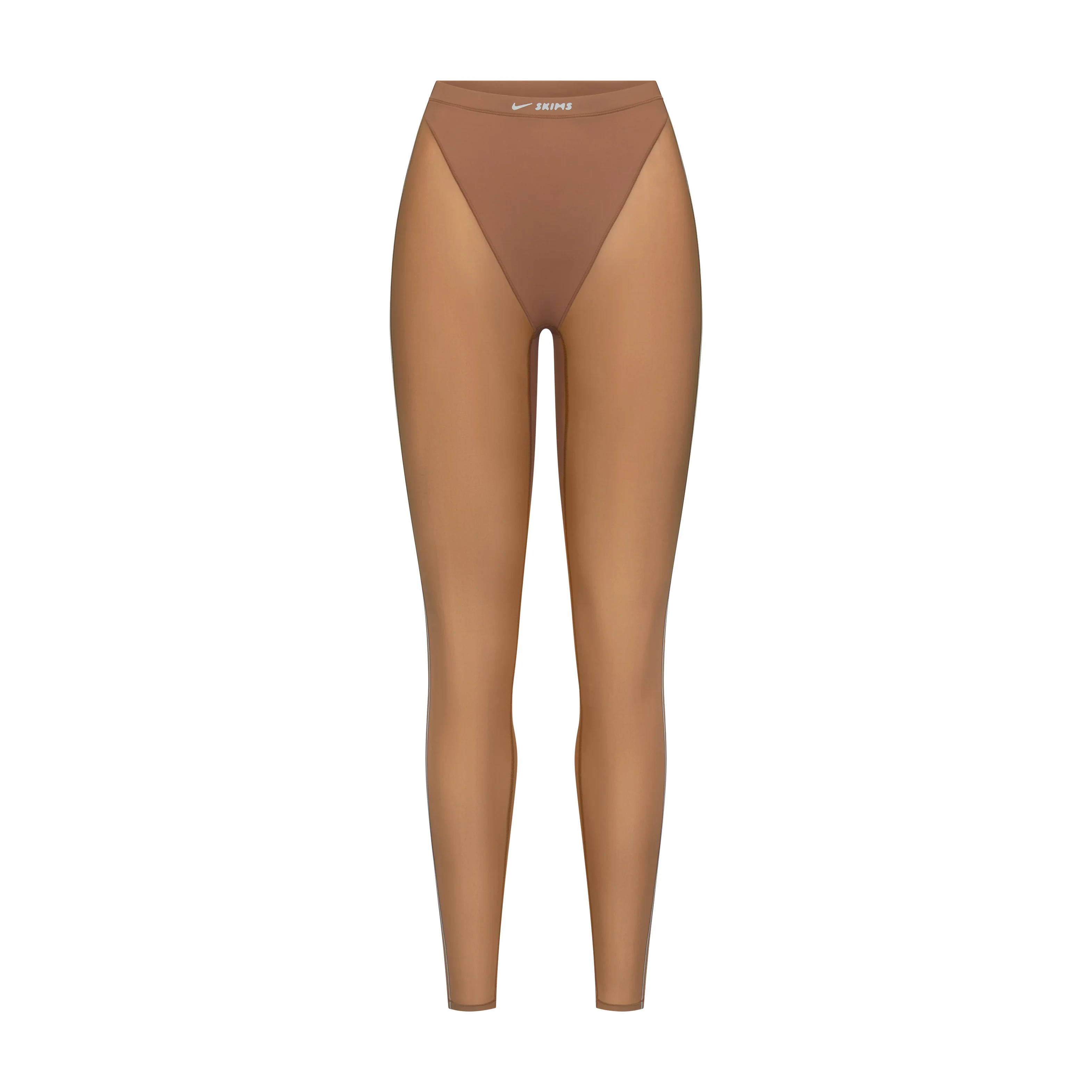 NikeSKIMS WEIGHTLESS LAYERS V-PANEL 28" LEGGING | CAROB BROWN