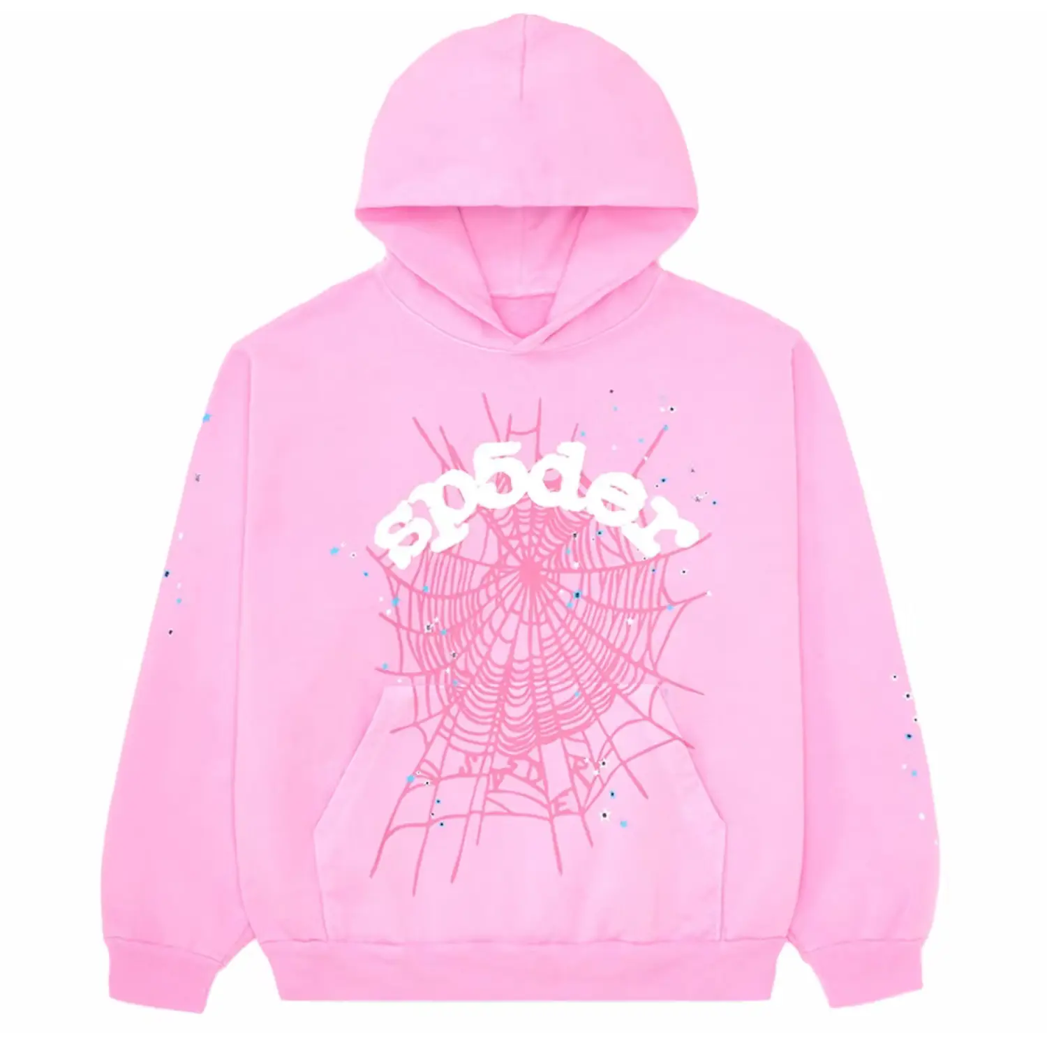 Sp5der OG Web Hoodie Pink