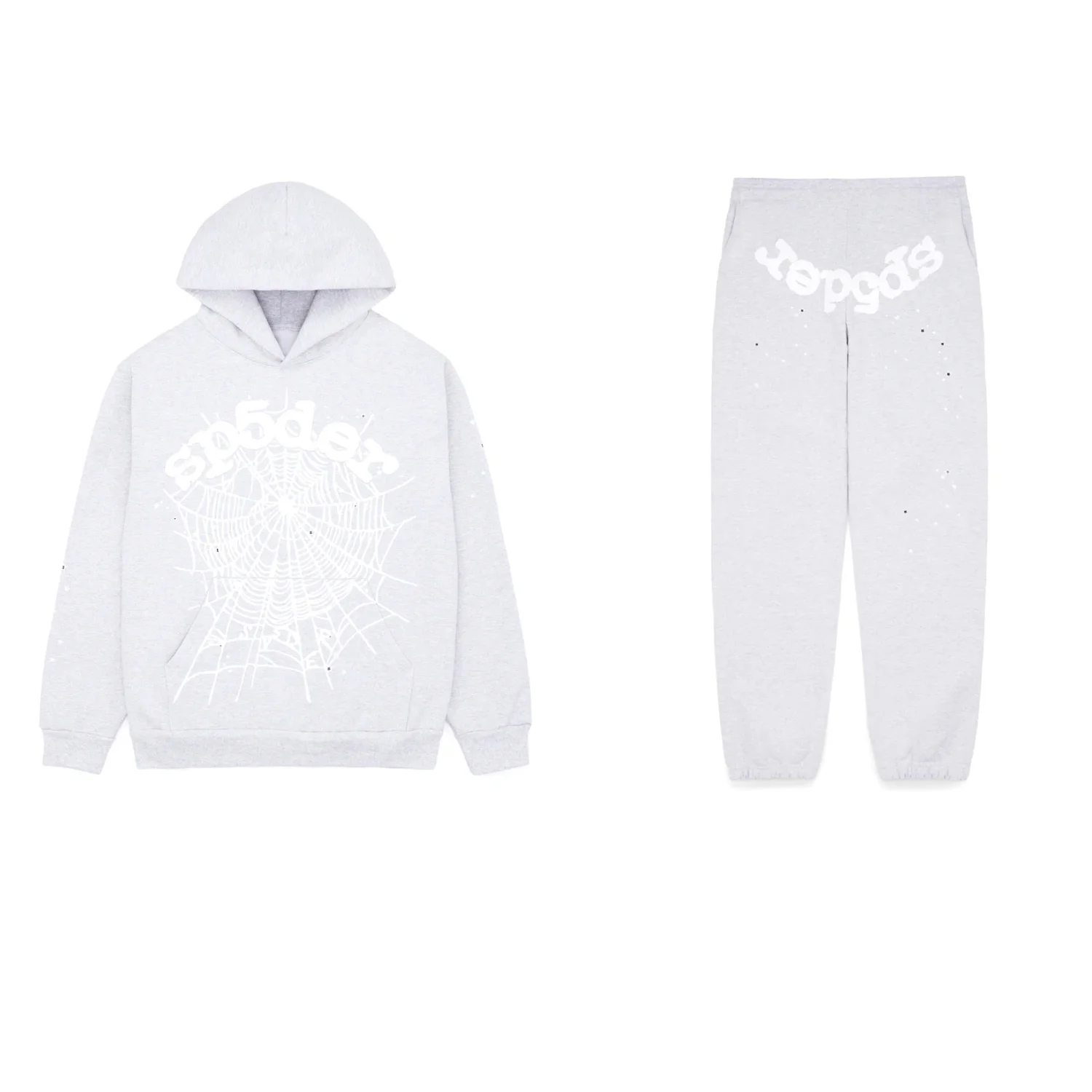 Sp5der OG Web Tracksuit Heather Grey