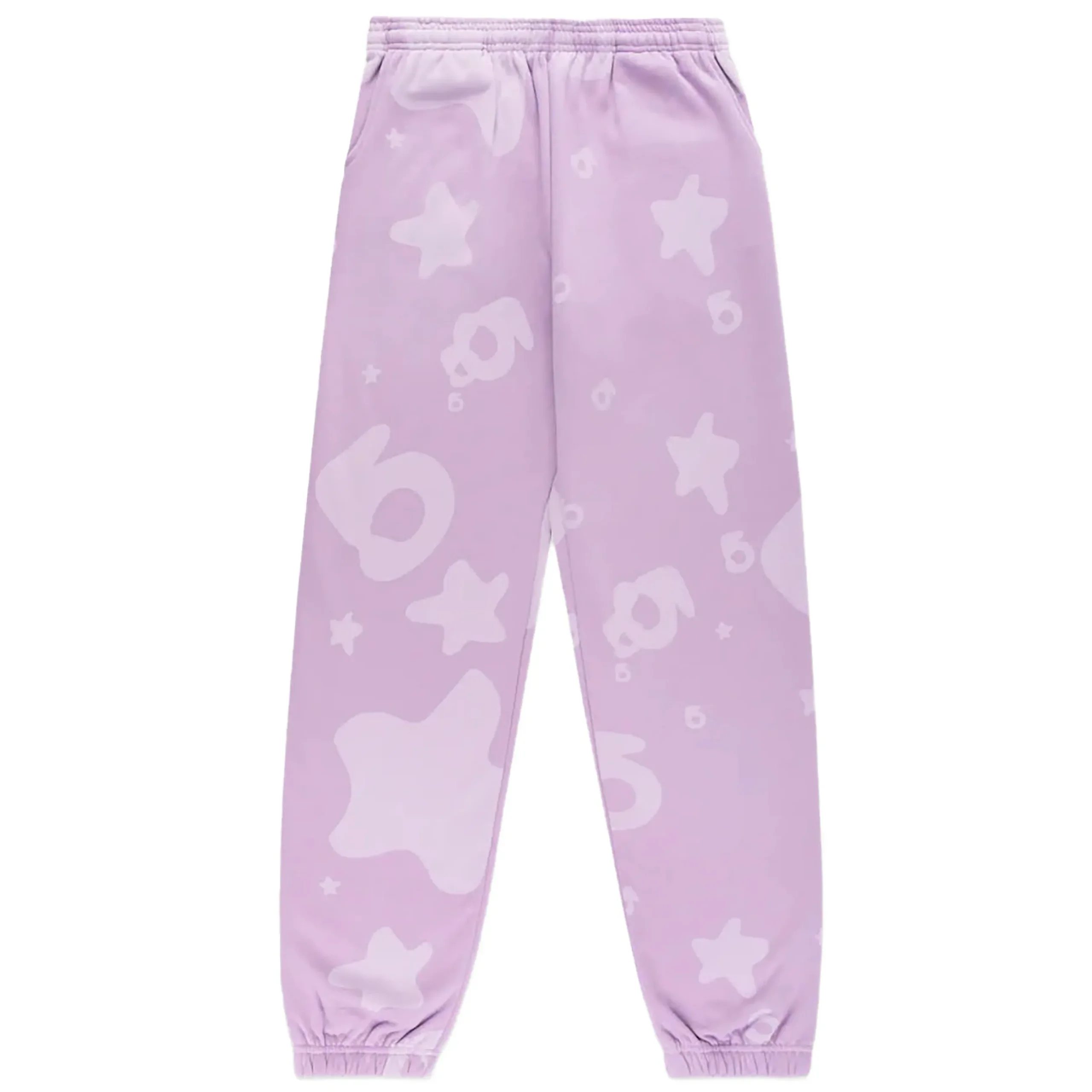 Sp5der Star Pattern Sweatpants Purple