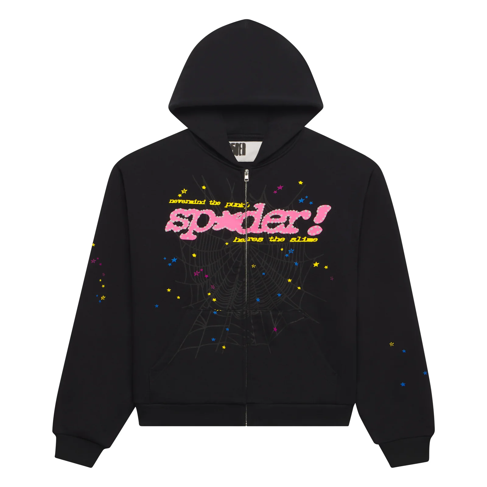 Sp5der P*nk V2 Zip Up Black