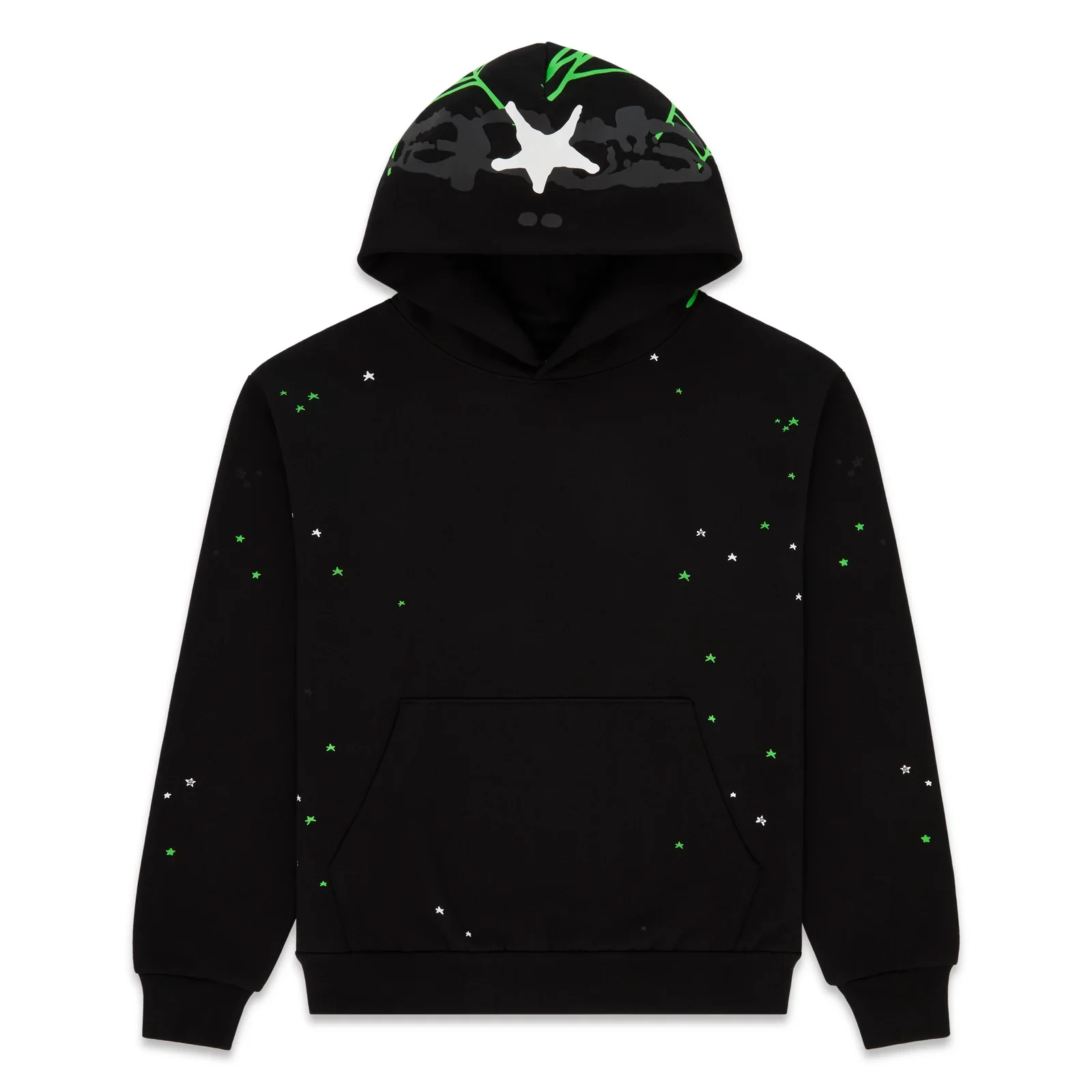 Sp5der Heavy Web Hoodie Black